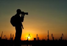 Mit dem Monopod einen Sonnenuntergang fotografieren